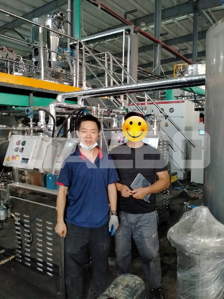 湖北某新材料公司25L砂磨機(jī)調(diào)試成功