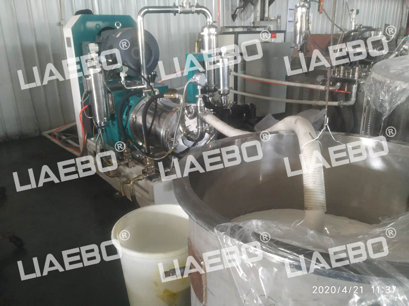 某顏料企業(yè)臥式砂磨機