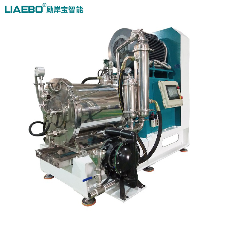 100L棒塊式陶瓷臥式納米砂磨機(jī)