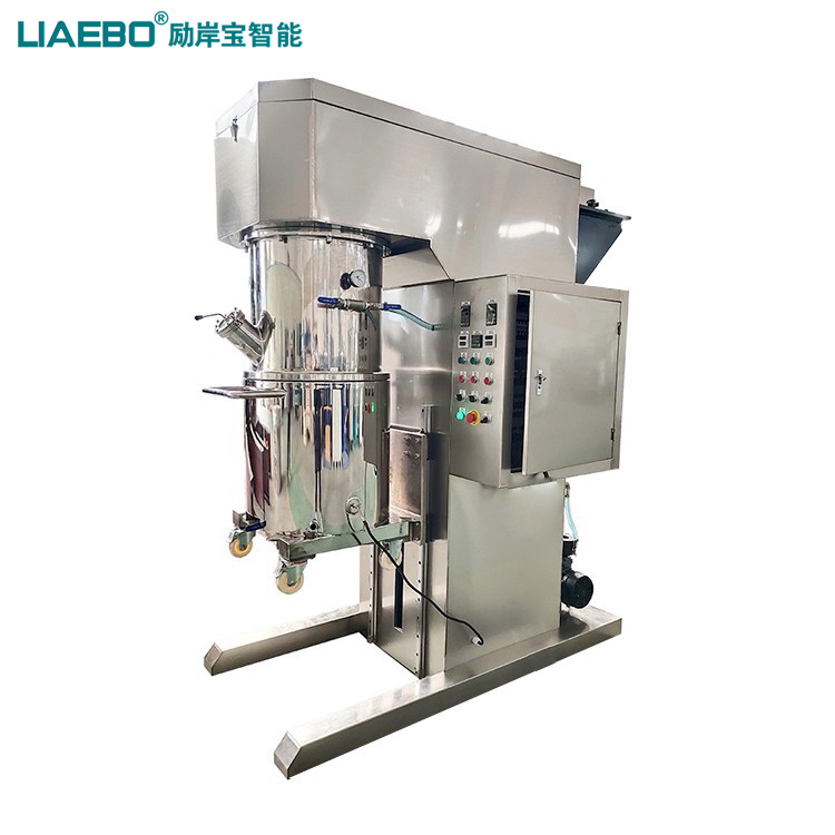 100L雙行星攪拌機及配套設(shè)備壓料機