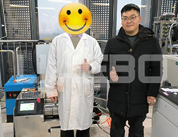 合肥某研究院2L砂磨機(jī)試水成功