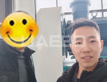 浙江紹興某新材料有限公司 100L棒塊陶瓷納米砂磨機(jī)調(diào)試成功