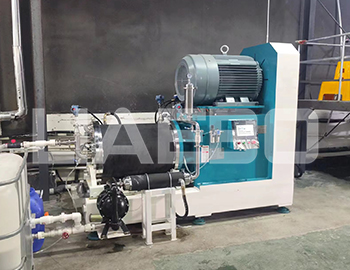 湖南某新材料科技有限公司4臺砂磨機調(diào)試成功