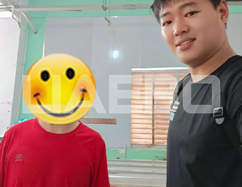 廈門某復合材料有限公司260液壓三錕機調(diào)試成功