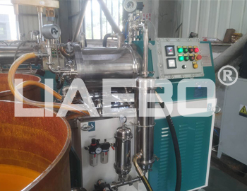 某涂料公司納米砂磨機現(xiàn)場